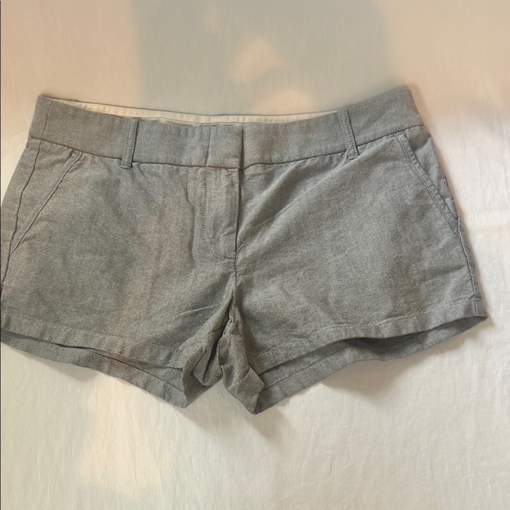 J. Crew Women's High Waist Gray Shorts